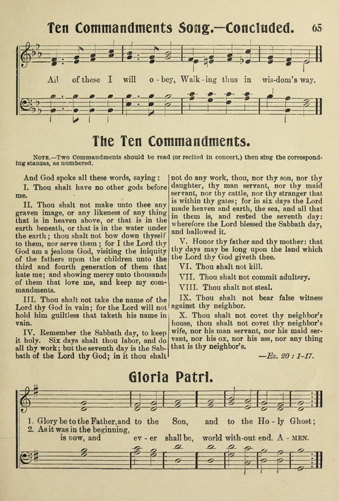 Songs for Little Singers No. 3: for primary departments of Sunday Schools page 63