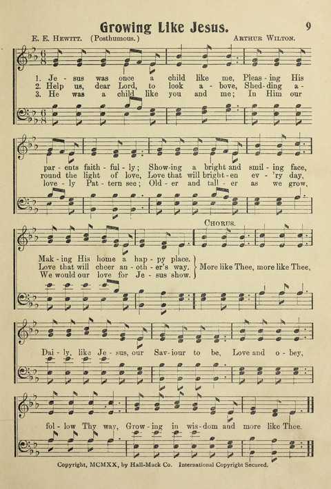 Songs for Little Singers No. 3: for primary departments of Sunday Schools page 7