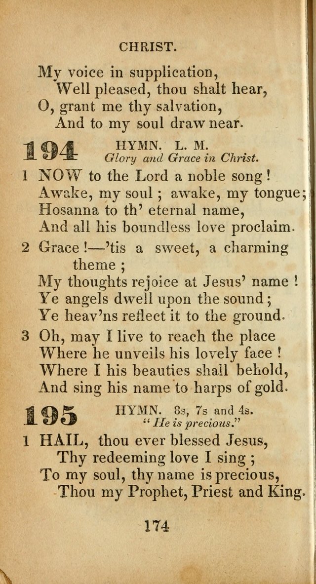 Sacred lyrics, or Select hymns: particularly adapted to revivals of religion, and intended as a supplement to Watts.  page 174