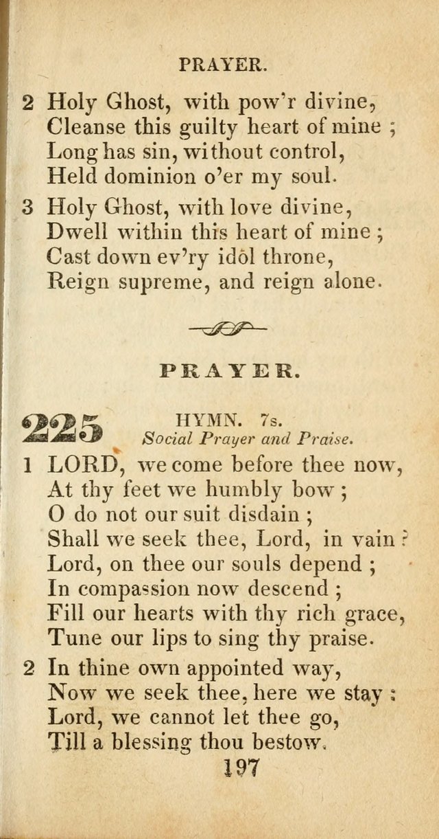 Sacred lyrics, or Select hymns: particularly adapted to revivals of religion, and intended as a supplement to Watts.  page 197