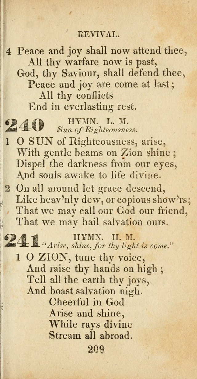 Sacred lyrics, or Select hymns: particularly adapted to revivals of religion, and intended as a supplement to Watts.  page 209