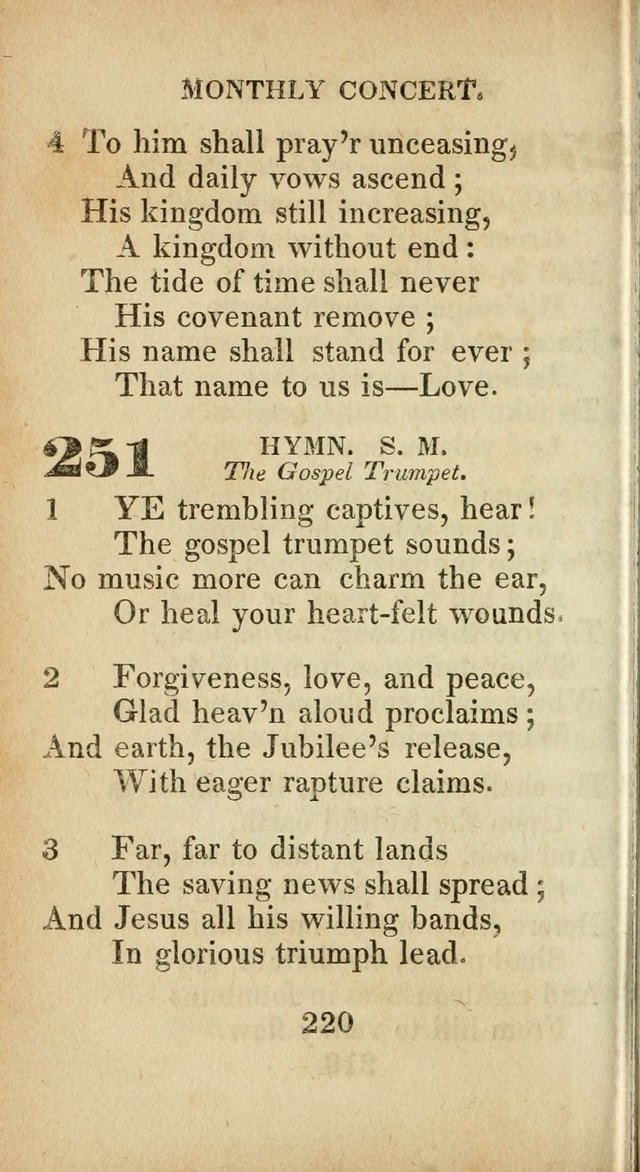 Sacred lyrics, or Select hymns: particularly adapted to revivals of religion, and intended as a supplement to Watts.  page 220