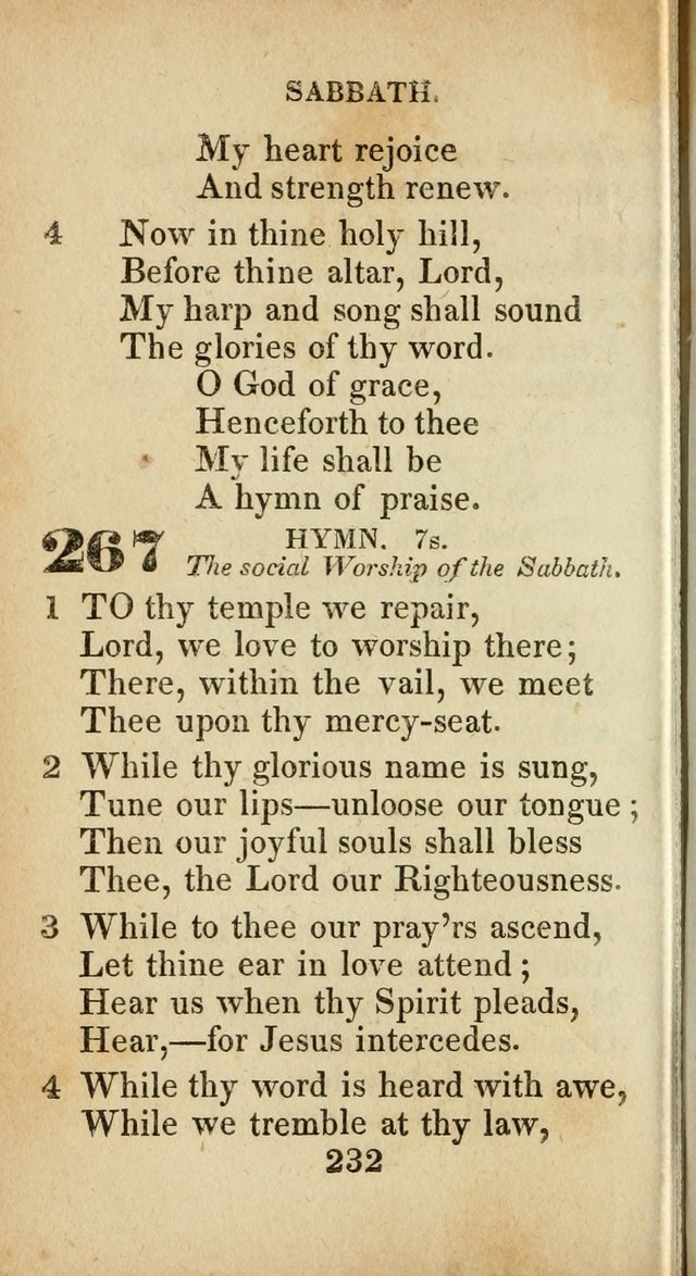 Sacred lyrics, or Select hymns: particularly adapted to revivals of religion, and intended as a supplement to Watts.  page 232