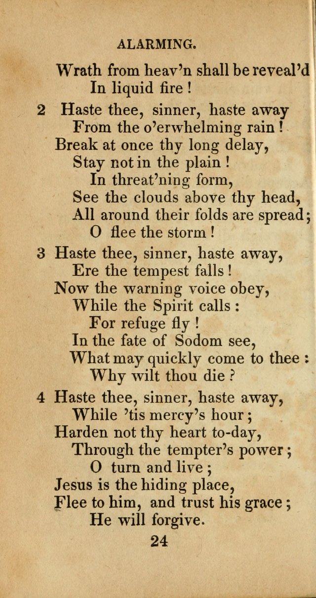 Sacred lyrics, or Select hymns: particularly adapted to revivals of religion, and intended as a supplement to Watts.  page 24