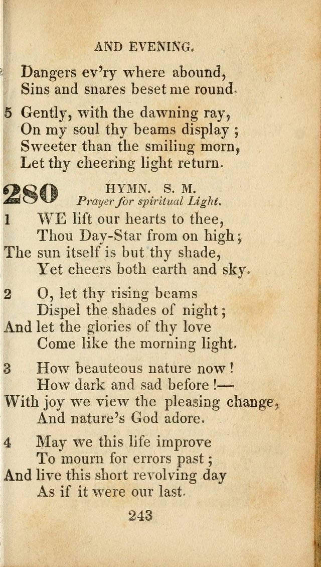 Sacred lyrics, or Select hymns: particularly adapted to revivals of religion, and intended as a supplement to Watts.  page 243