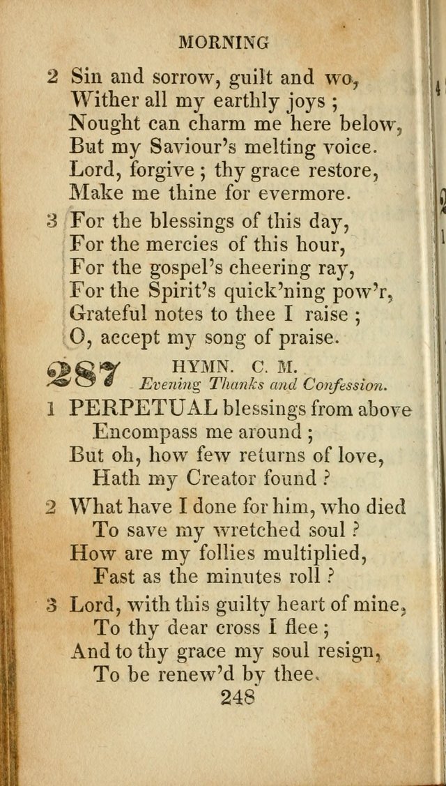 Sacred lyrics, or Select hymns: particularly adapted to revivals of religion, and intended as a supplement to Watts.  page 248