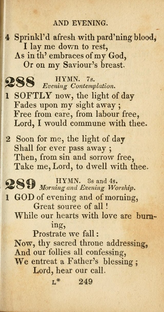 Sacred lyrics, or Select hymns: particularly adapted to revivals of religion, and intended as a supplement to Watts.  page 249