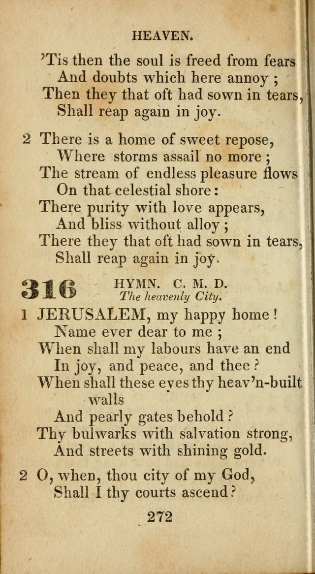 Sacred lyrics, or Select hymns: particularly adapted to revivals of religion, and intended as a supplement to Watts.  page 272