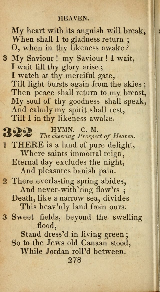 Sacred lyrics, or Select hymns: particularly adapted to revivals of religion, and intended as a supplement to Watts.  page 278