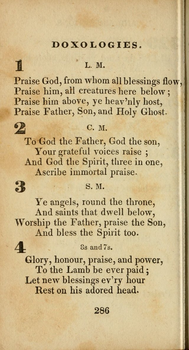 Sacred lyrics, or Select hymns: particularly adapted to revivals of religion, and intended as a supplement to Watts.  page 286