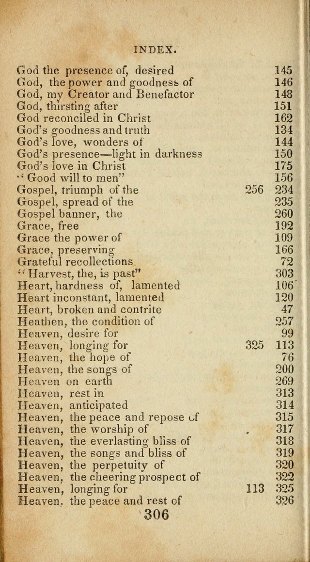 Sacred lyrics, or Select hymns: particularly adapted to revivals of religion, and intended as a supplement to Watts.  page 306