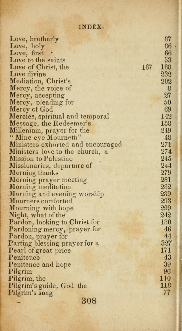 Sacred lyrics, or Select hymns: particularly adapted to revivals of religion, and intended as a supplement to Watts.  page 308