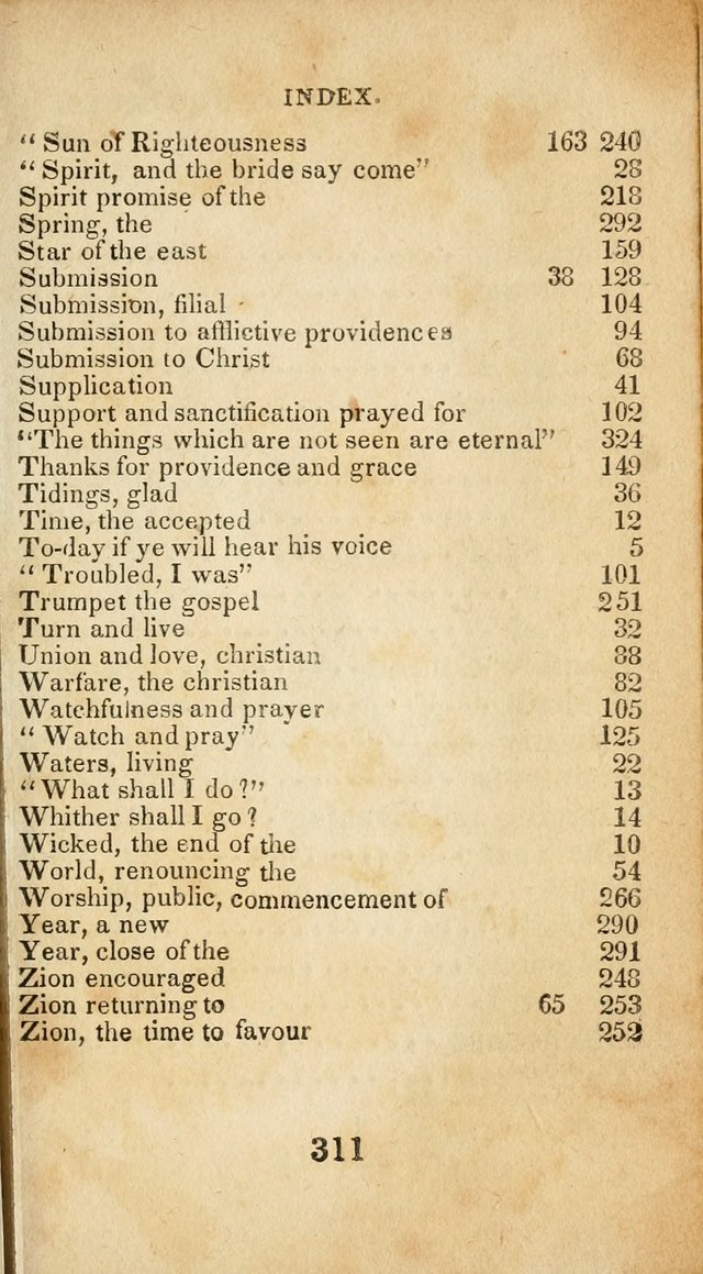 Sacred lyrics, or Select hymns: particularly adapted to revivals of religion, and intended as a supplement to Watts.  page 311