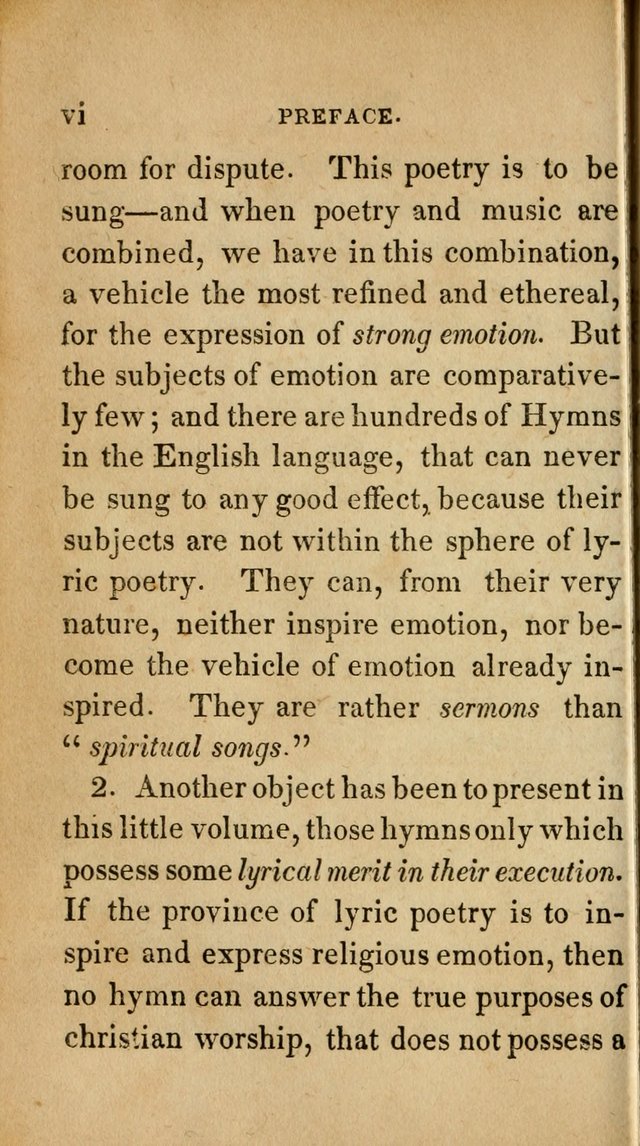 Sacred lyrics, or Select hymns: particularly adapted to revivals of religion, and intended as a supplement to Watts.  page 6