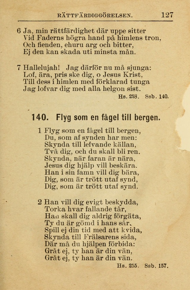 Söndagsskolbok: innehållande liturgi och sånger för söndagsskolan (Omarbetad uppl.) page 129