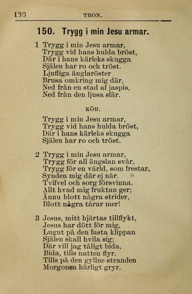 Söndagsskolbok: innehållande liturgi och sånger för söndagsskolan (Omarbetad uppl.) page 138