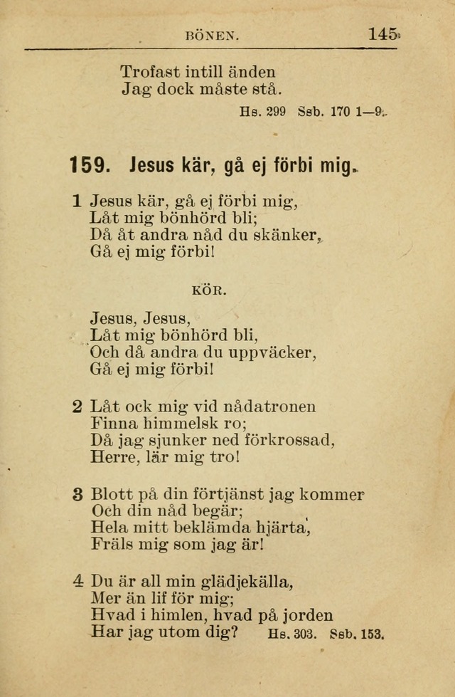 Söndagsskolbok: innehållande liturgi och sånger för söndagsskolan (Omarbetad uppl.) page 147