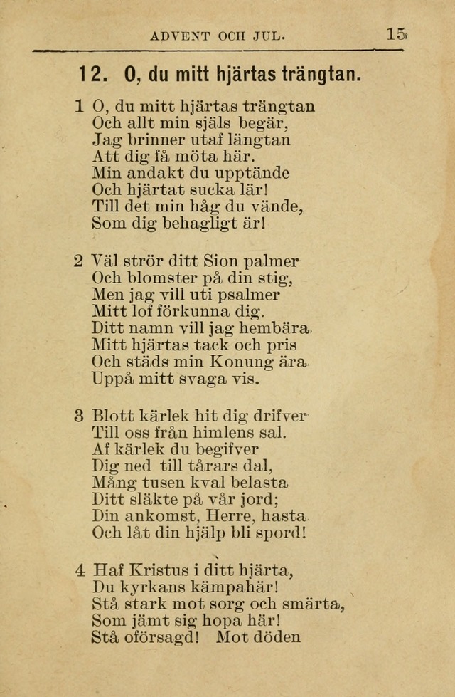 Söndagsskolbok: innehållande liturgi och sånger för söndagsskolan (Omarbetad uppl.) page 15