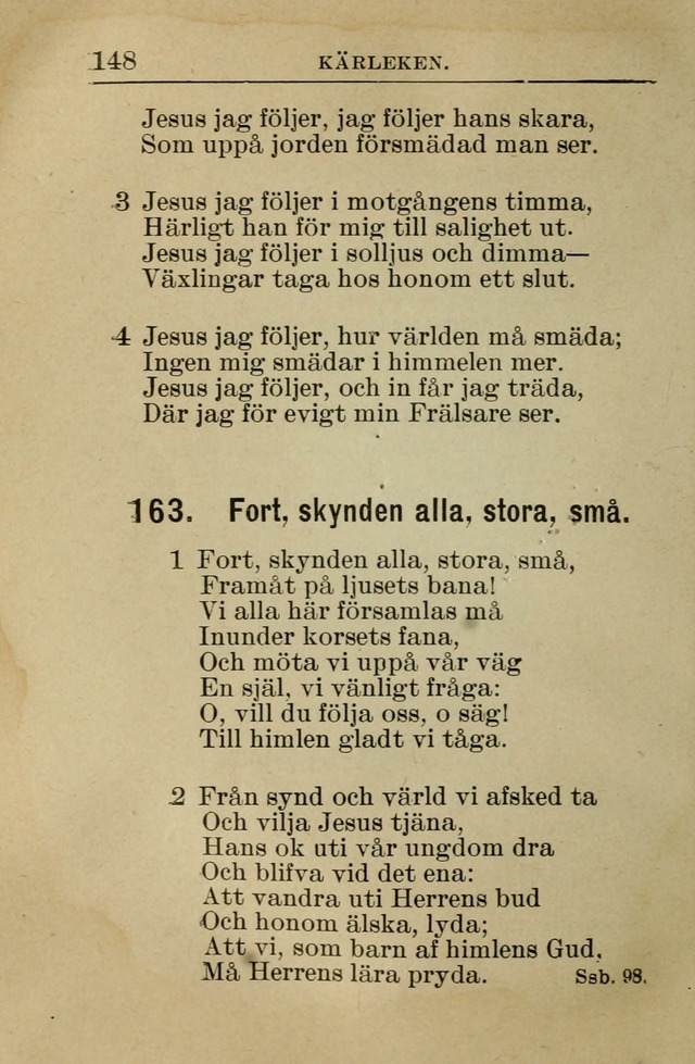 Söndagsskolbok: innehållande liturgi och sånger för söndagsskolan (Omarbetad uppl.) page 150