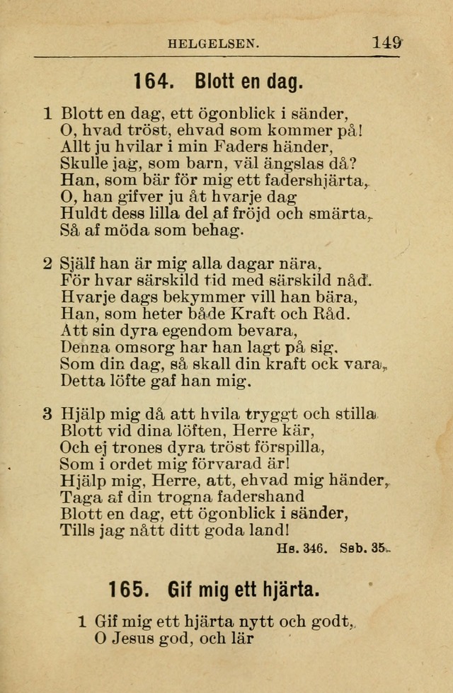 Söndagsskolbok: innehållande liturgi och sånger för söndagsskolan (Omarbetad uppl.) page 151