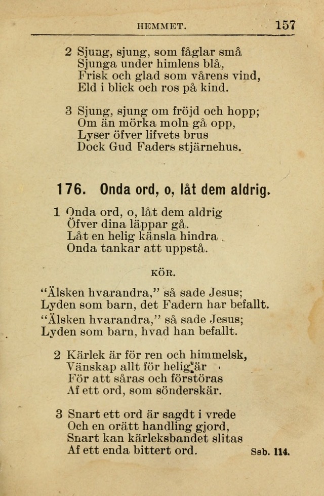 Söndagsskolbok: innehållande liturgi och sånger för söndagsskolan (Omarbetad uppl.) page 159