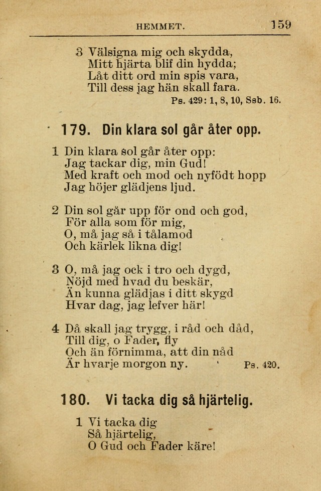 Söndagsskolbok: innehållande liturgi och sånger för söndagsskolan (Omarbetad uppl.) page 161