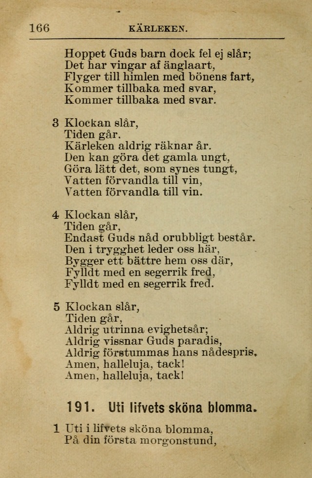 Söndagsskolbok: innehållande liturgi och sånger för söndagsskolan (Omarbetad uppl.) page 168