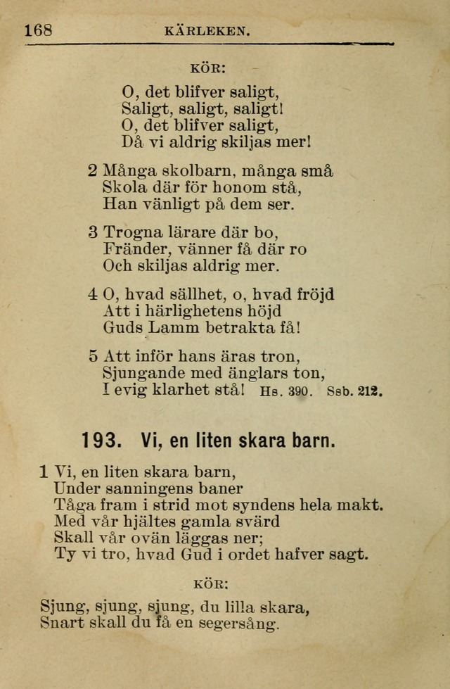 Söndagsskolbok: innehållande liturgi och sånger för söndagsskolan (Omarbetad uppl.) page 170