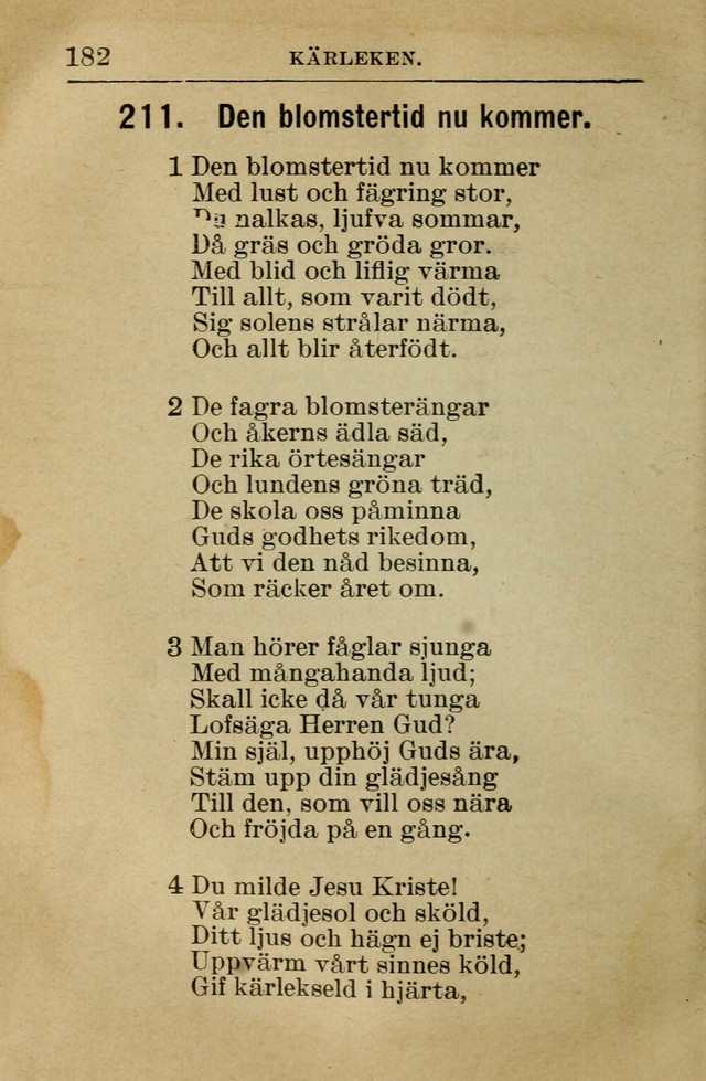 Söndagsskolbok: innehållande liturgi och sånger för söndagsskolan (Omarbetad uppl.) page 184