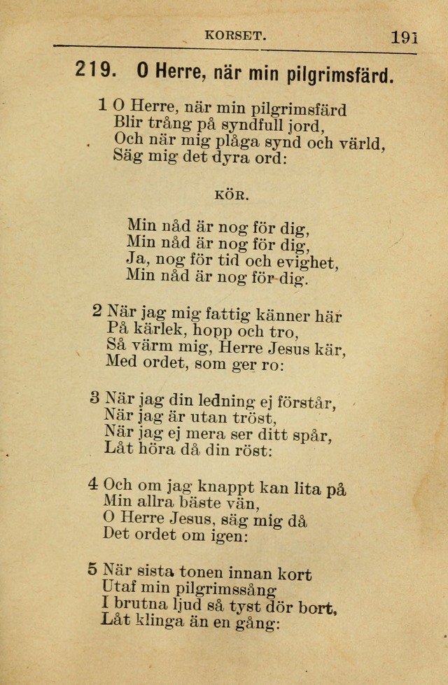 Söndagsskolbok: innehållande liturgi och sånger för söndagsskolan (Omarbetad uppl.) page 193