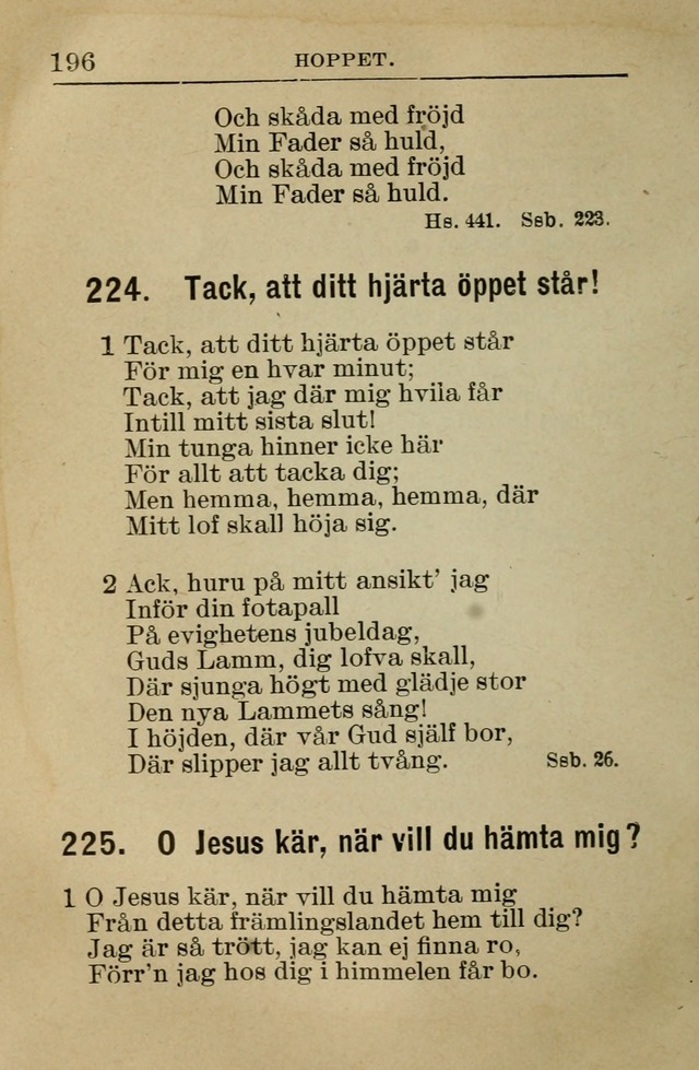 Söndagsskolbok: innehållande liturgi och sånger för söndagsskolan (Omarbetad uppl.) page 198