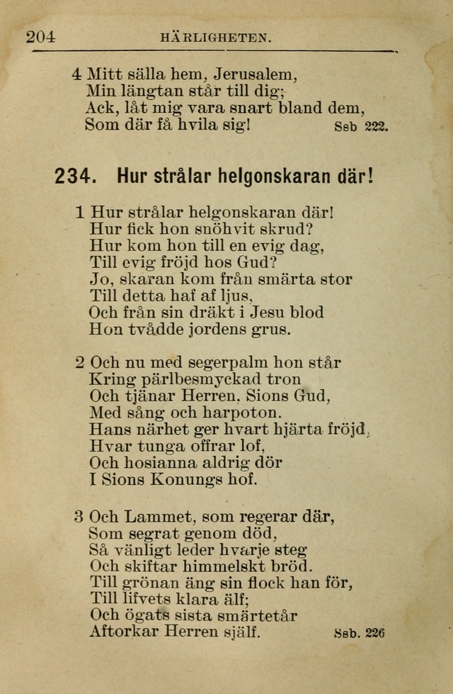 Söndagsskolbok: innehållande liturgi och sånger för söndagsskolan (Omarbetad uppl.) page 206