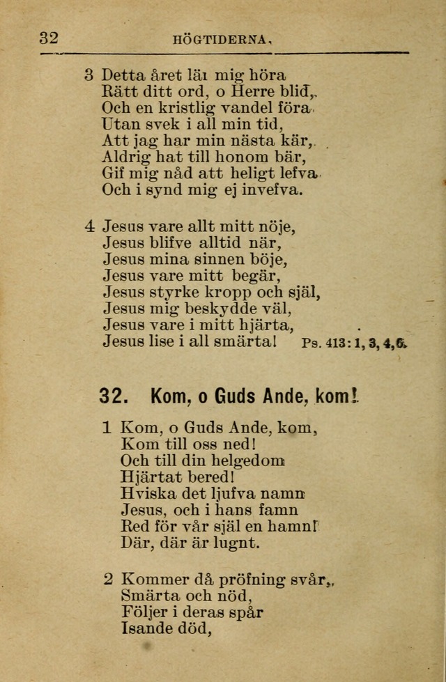 Söndagsskolbok: innehållande liturgi och sånger för söndagsskolan (Omarbetad uppl.) page 32