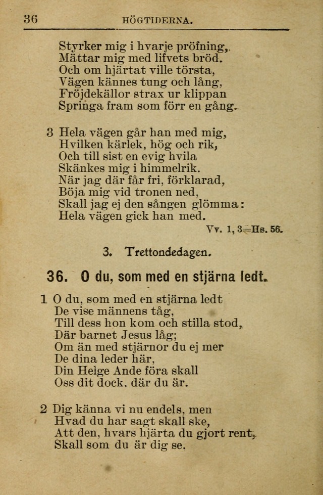 Söndagsskolbok: innehållande liturgi och sånger för söndagsskolan (Omarbetad uppl.) page 36