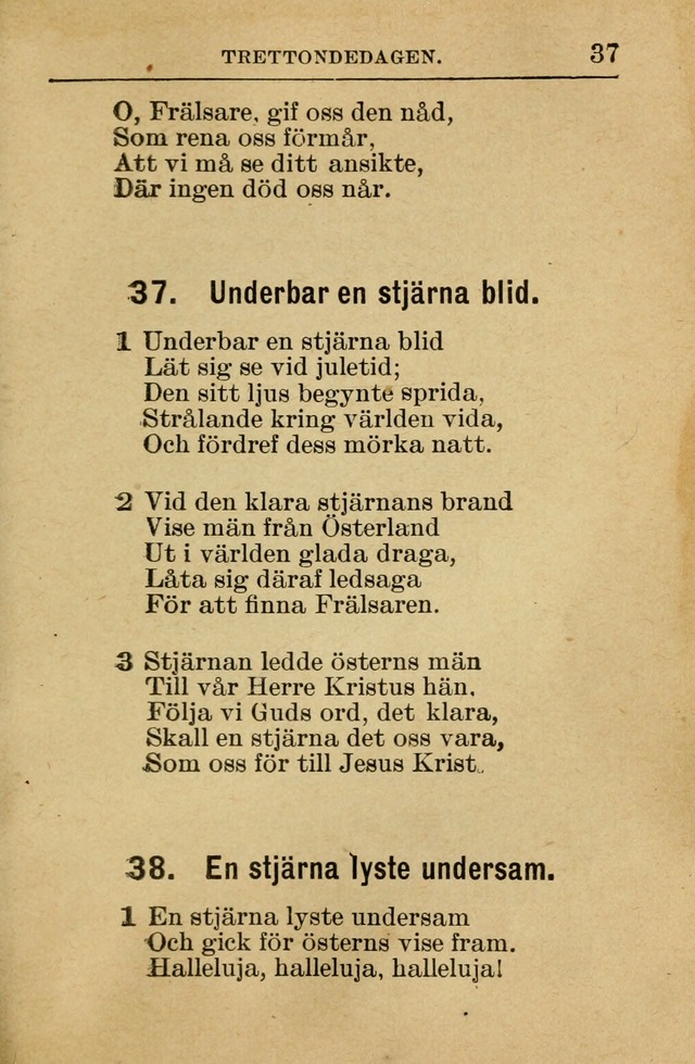 Söndagsskolbok: innehållande liturgi och sånger för söndagsskolan (Omarbetad uppl.) page 37