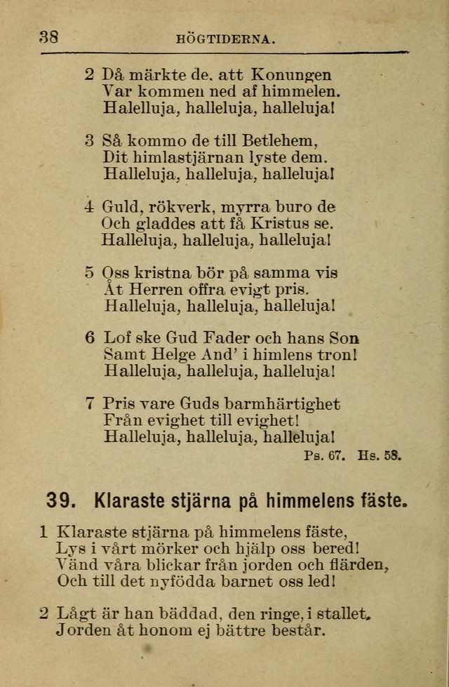 Söndagsskolbok: innehållande liturgi och sånger för söndagsskolan (Omarbetad uppl.) page 38