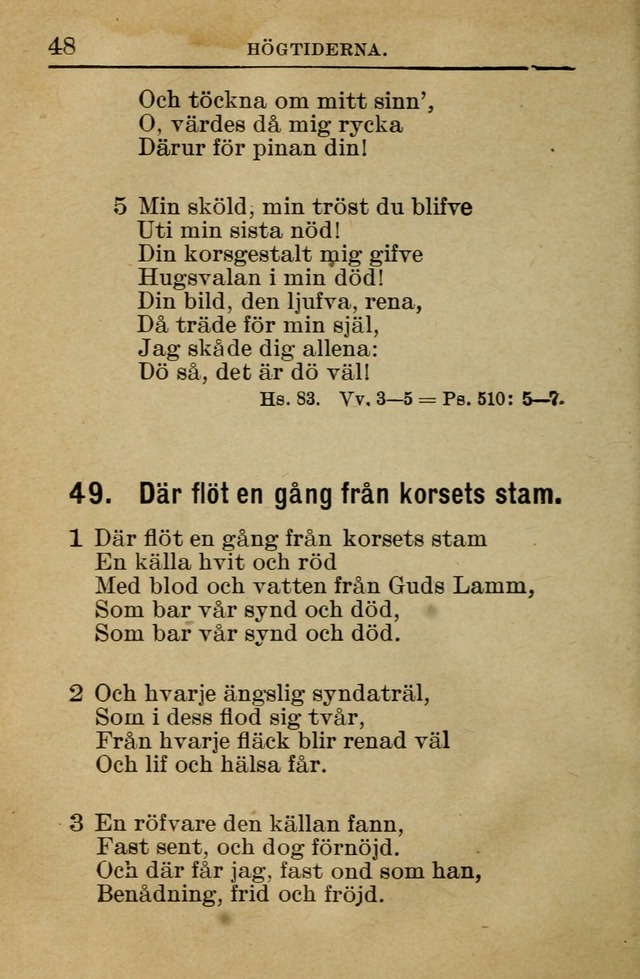 Söndagsskolbok: innehållande liturgi och sånger för söndagsskolan (Omarbetad uppl.) page 48