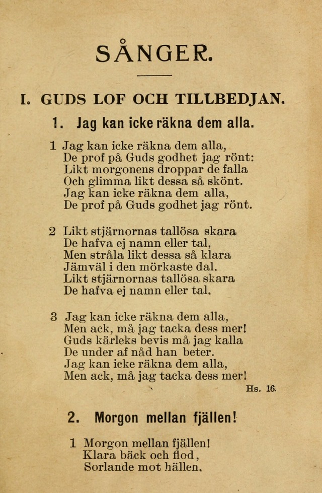 Söndagsskolbok: innehållande liturgi och sånger för söndagsskolan (Omarbetad uppl.) page 5