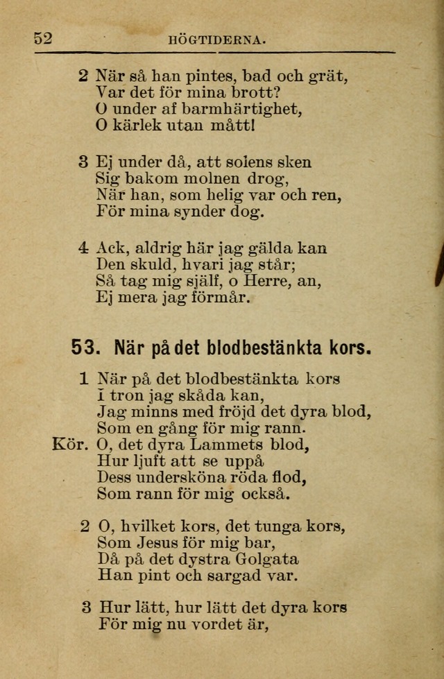 Söndagsskolbok: innehållande liturgi och sånger för söndagsskolan (Omarbetad uppl.) page 52