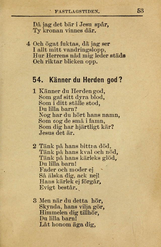 Söndagsskolbok: innehållande liturgi och sånger för söndagsskolan (Omarbetad uppl.) page 53