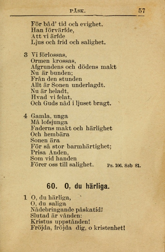 Söndagsskolbok: innehållande liturgi och sånger för söndagsskolan (Omarbetad uppl.) page 57