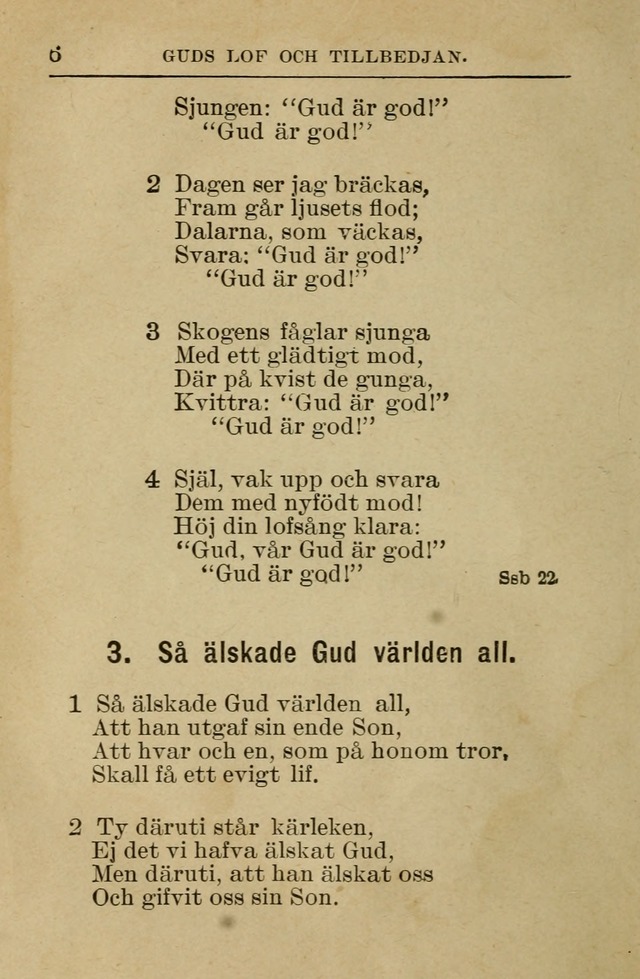 Söndagsskolbok: innehållande liturgi och sånger för söndagsskolan (Omarbetad uppl.) page 6