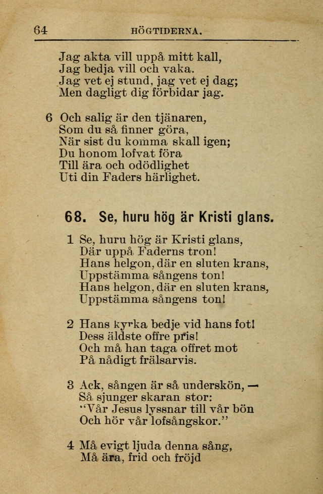 Söndagsskolbok: innehållande liturgi och sånger för söndagsskolan (Omarbetad uppl.) page 64