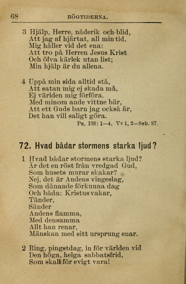 Söndagsskolbok: innehållande liturgi och sånger för söndagsskolan (Omarbetad uppl.) page 68