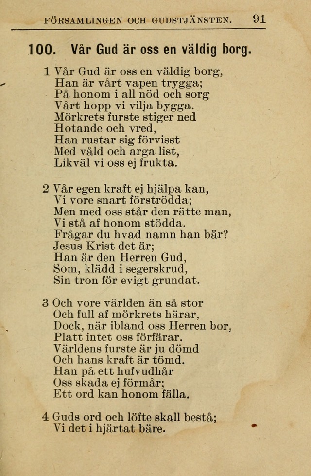 Söndagsskolbok: innehållande liturgi och sånger för söndagsskolan (Omarbetad uppl.) page 91