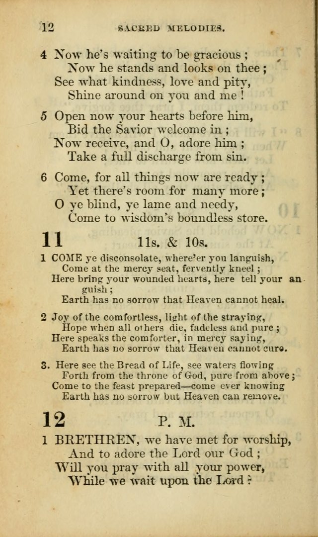 Sacred Melodies for Conference and Prayer Meetings, and for Social and Private Devotion (13th ed.) page 11