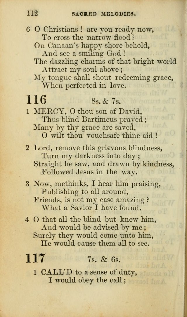 Sacred Melodies for Conference and Prayer Meetings, and for Social and Private Devotion (13th ed.) page 111