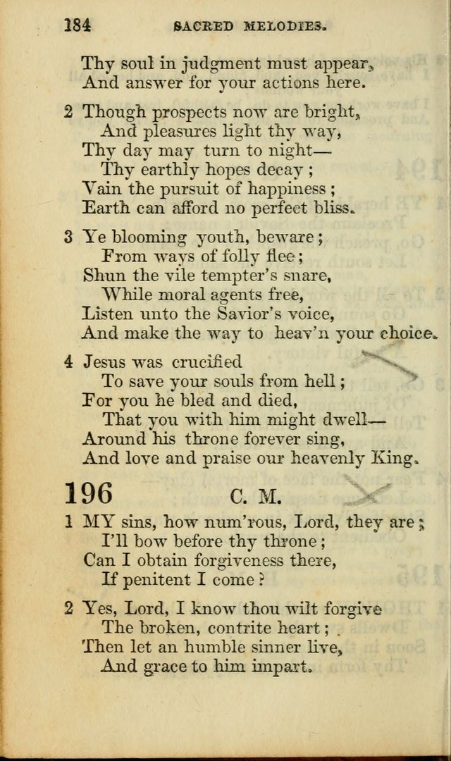 Sacred Melodies for Conference and Prayer Meetings, and for Social and Private Devotion (13th ed.) page 183