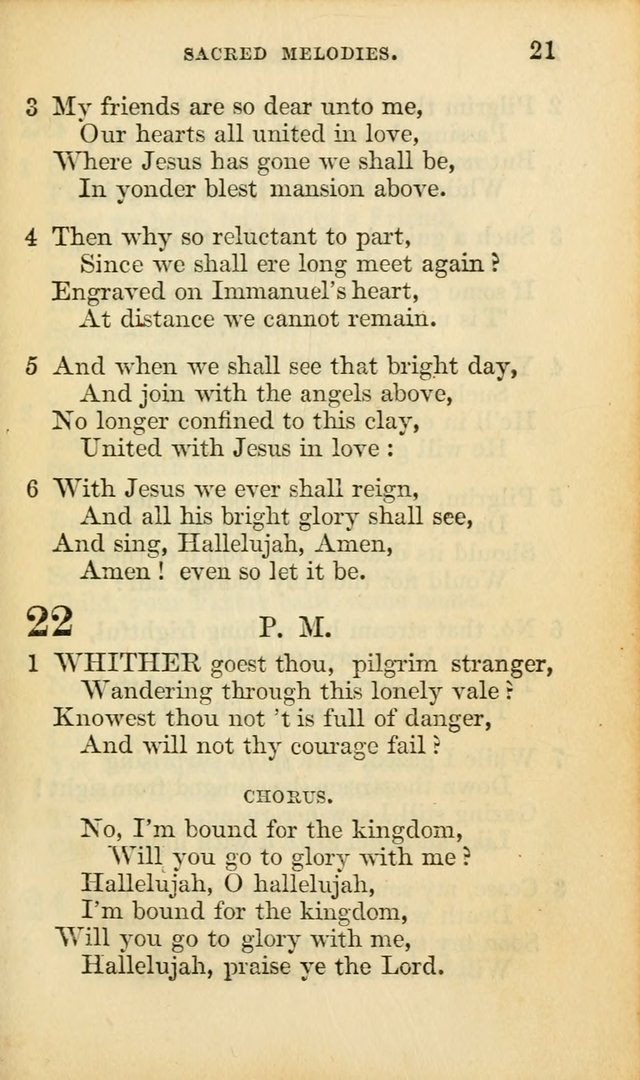 Sacred Melodies for Conference and Prayer Meetings, and for Social and Private Devotion (13th ed.) page 20