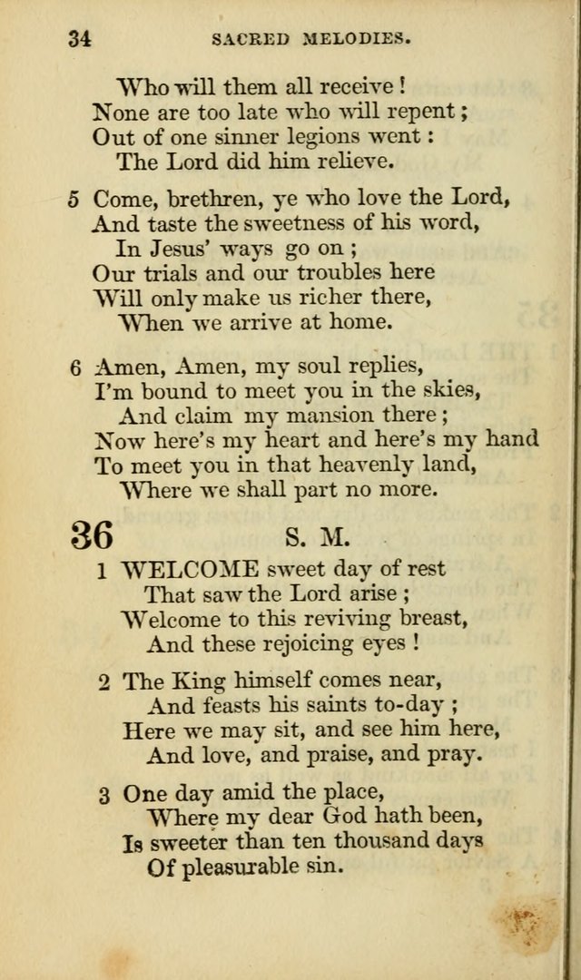 Sacred Melodies for Conference and Prayer Meetings, and for Social and Private Devotion (13th ed.) page 33